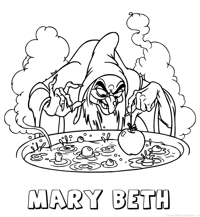 Mary beth heks kleurplaat